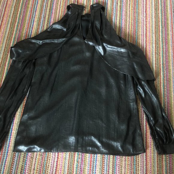 Metallic Off The Shoulder Top - Picture 2 of 5